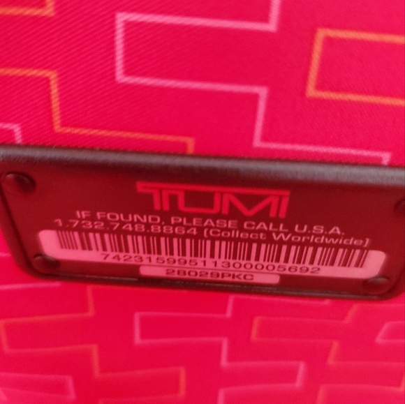 Tumi Jonathan Adler Vapor Extended Trip Packing Case 31" in Pink Cheveron - Picture 10 of 12